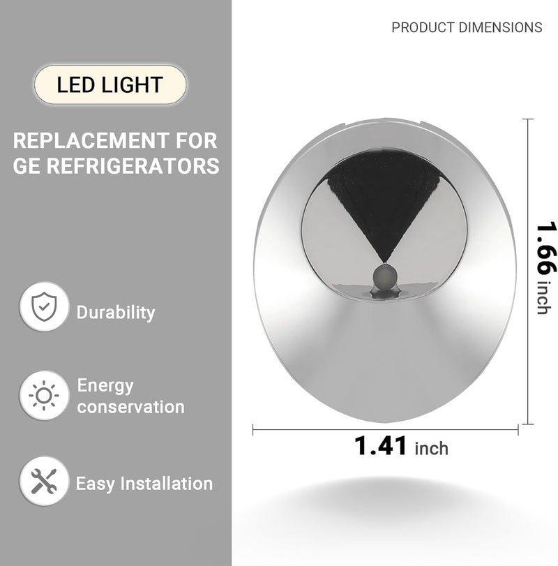 Calvana (2-Pack) 2025 Upgraded Voltage-Stable LED Light Replacement for GE Refrigerators, Compatible with WR55X11132, WR55X25754, Maintains Performance During Voltage Fluctuations, Energy Efficient - Image 2